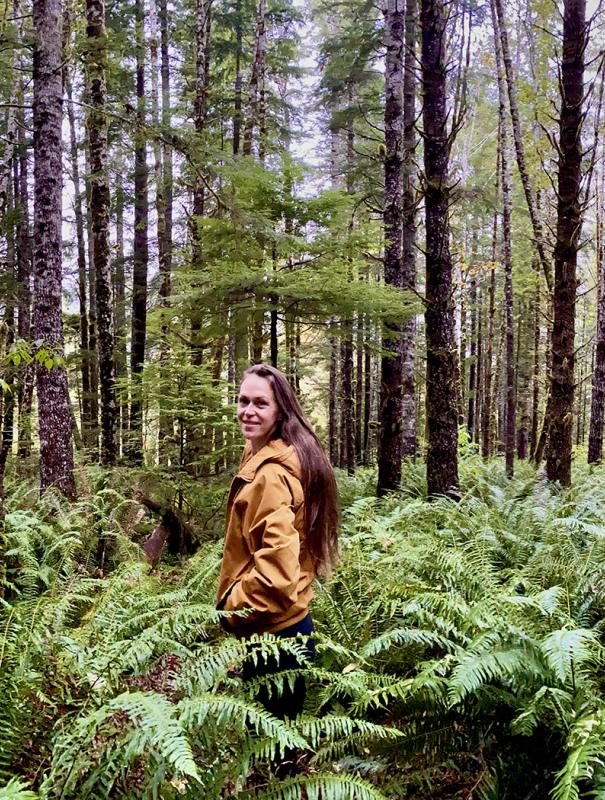 Sarah in the woods